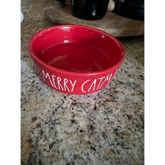 Rae Dunn Other - Rae Dunn “Merry Catmiss” red dish